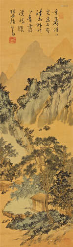 溥儒（1896～1963） 泉石卜居 立轴 设色绢本