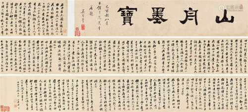梁同书（1723～1815） 1765年作 行书《退谷消夏记》 手卷 水墨纸本