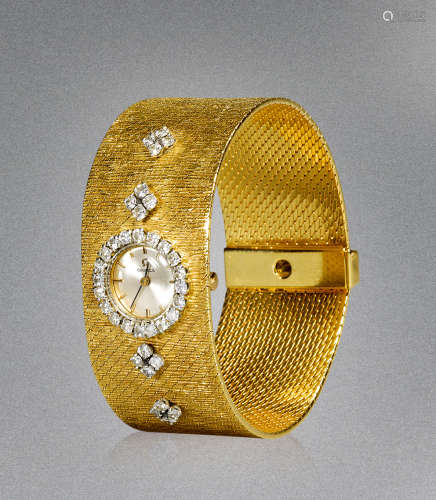 1952年作品 OMEGA黄金镶钻石手表