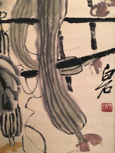 Chinese Watercolor Painting By Baishi Qi
