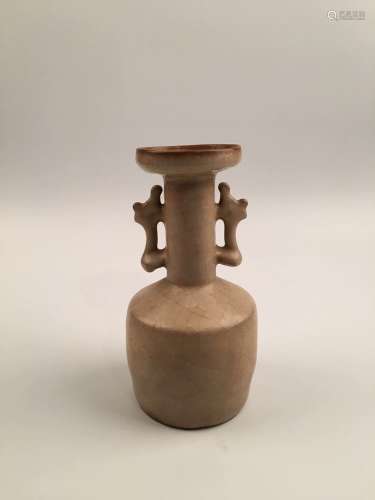 Chinese Song Celadon Glazed Porcelain Vase