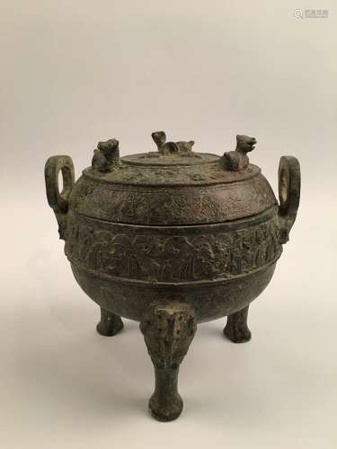 Fine Chinese Han Dynasty Bronze Vessel