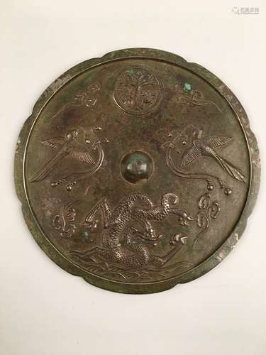 Chinese Tang Dynasty Bronze Mirror