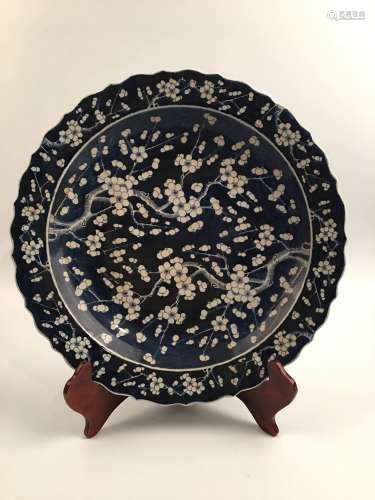 Chinese Blue and White Porcelain Charger