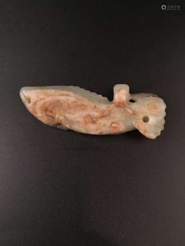Chinese Yuan Dynasty Old Jade Fish