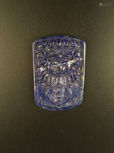 Chinese Lapis Lazuli Pendant