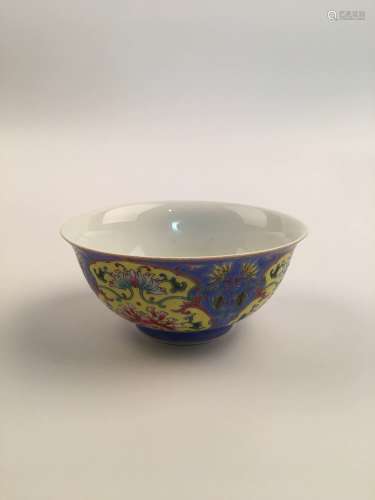 Chinese Song Qing Famille Rose Porcelain Bowl