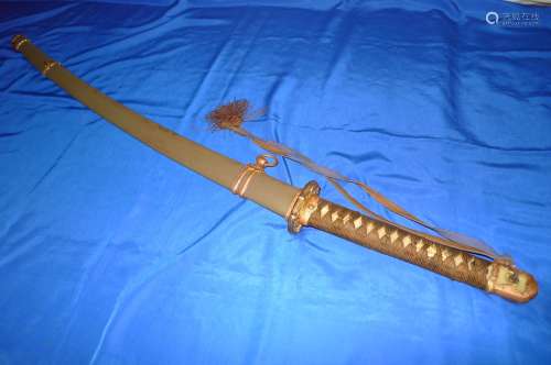 WW2 Japanese Army Samurai Officer Sword older tra