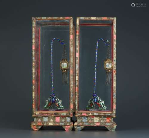 18/19th C. Enamel Work Silver Filigree Lantern