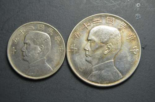 Two Chinese UNCIRCULATED Coins