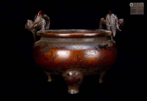 Ming Dynasty Chinese Bronze Incense Burner