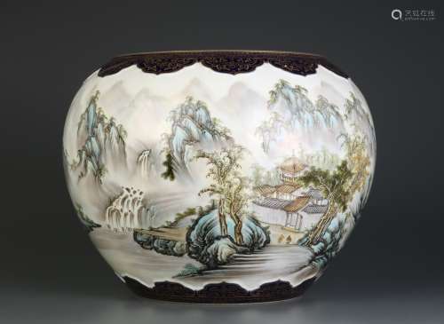 Large Chinese Porcelain Washer