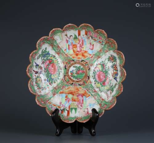 19th C Chinese Famille Rose Porcelain Plate