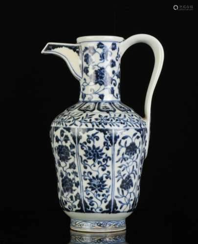 Chinese Blue/White Porcelain Wine Pot