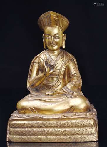 Chinese Gilt Bronze Buddha