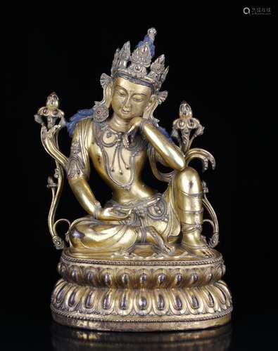 Chinese GIlt Bronze Guanyin