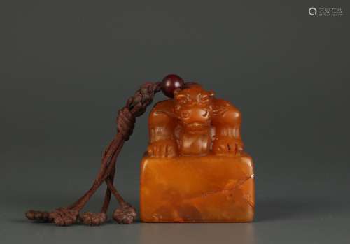 Chinese Carved Soapstone Seal
