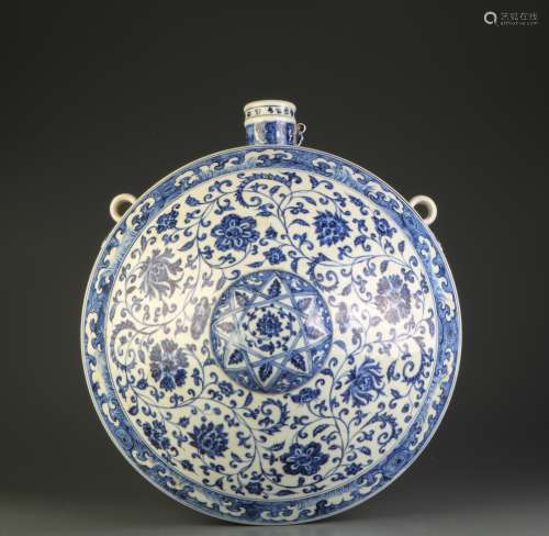 Chinese Blue/White Porcelain Hanging Vase