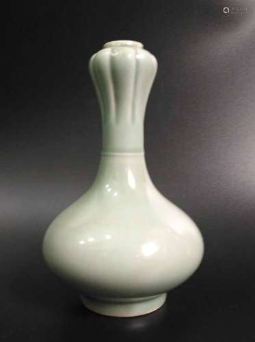 Chinese Celadon Glazed Porcelain Vase, Marked