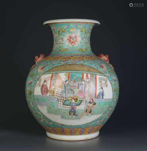 Chinese Famille Rose Large Porcelain Vase