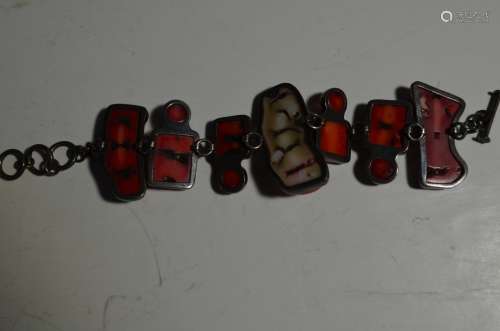 Chinese Red Coral  Bracelet