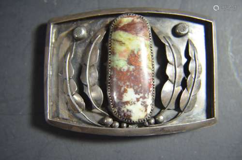 Chinese Sterling Silver Belt Buckle