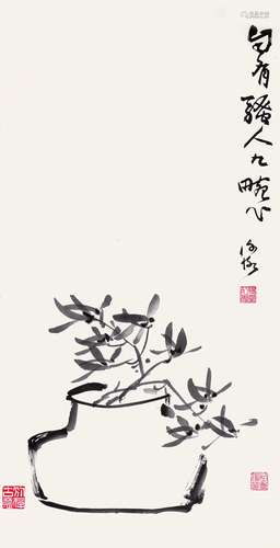 陈师曾 兰花 立轴