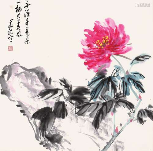 李叔茗 花卉 镜片