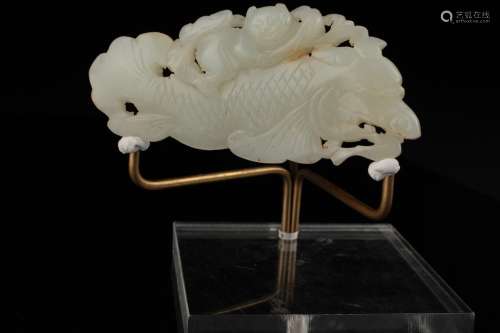 An old Chinese white jade carving