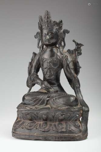 A Tibetan bronze Tara,