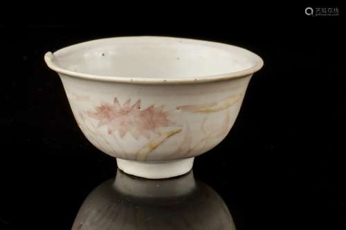 An old Chinese porcelain tea cup