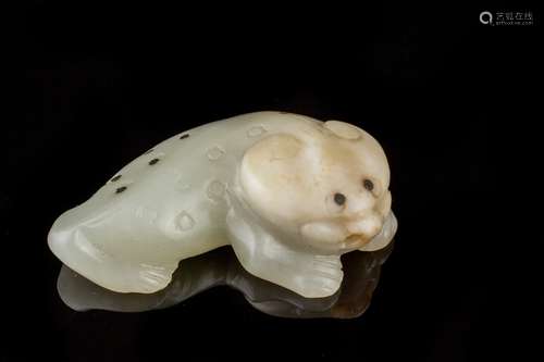 An old Chinese celadon jade carving,