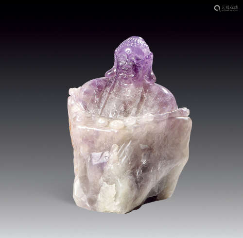 紫晶石坐佛