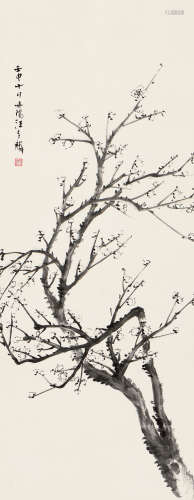 汪吉麟（1871～?） 壬申（1932年）作 梅花 立轴 水墨纸本