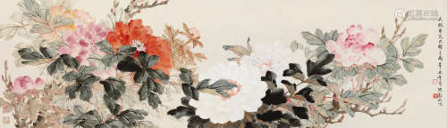 张韶石（1913～1991） 辛卯（1951年）作 富贵牡丹 镜心 设色纸本