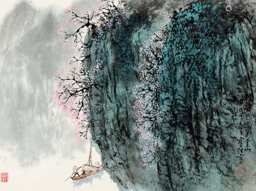 刘宝纯（b.1932） 戊午（1978年）作 山水 镜心 设色纸本