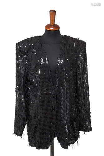 KRIZIABlack sequined tunic (size 44)