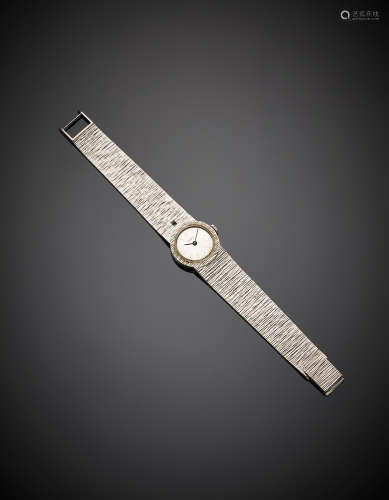 JEAN PERRET GENEVELady's white gold wristwatch, g 60.60, length cm 18 circa. (defects)