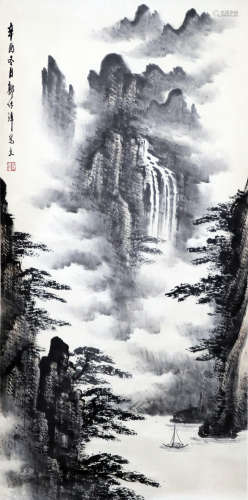 郭传璋款《山水》