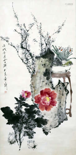 王雪涛款《花卉》