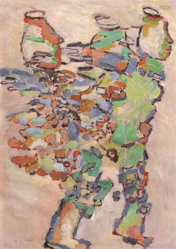 白新城 1967- 人物 油画框