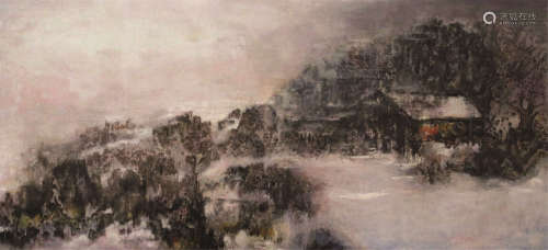 罗列 1962- 抽象风景 油画框