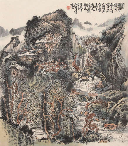 黄秋园 1914-1979 山水 纸本立轴