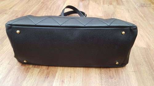 Authentic Chanel Black Caviar Ttimeless Designer Luxury Handbag (Ex-VG Condition)