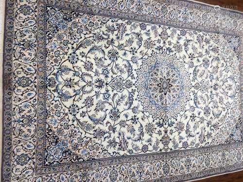 Persian Rug  Made of Naein wool and silk