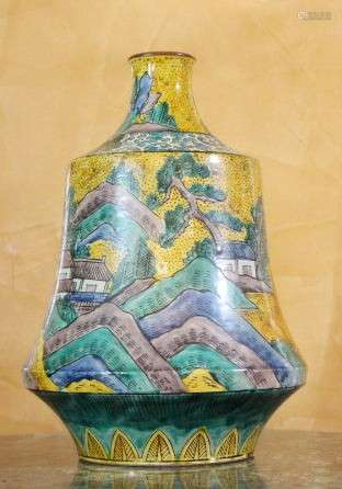 Chinese Cloisonne Vase w. Seal 11x8