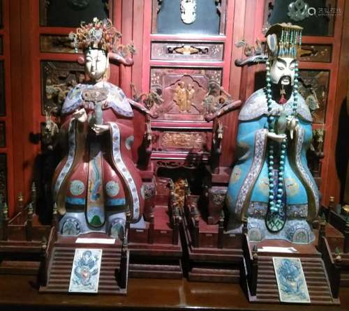 Extremely Rare & Fine Chinese Throne a Set