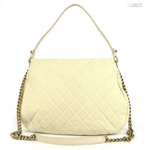 Chanel Caviar Handbag in Beige