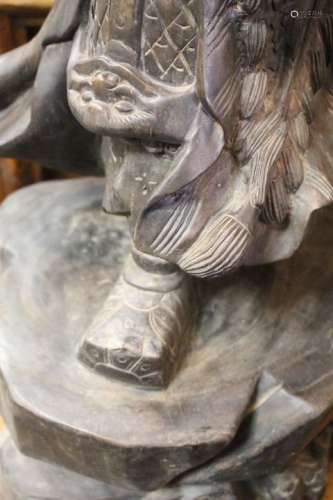 Ghangis Khan Wood Carving