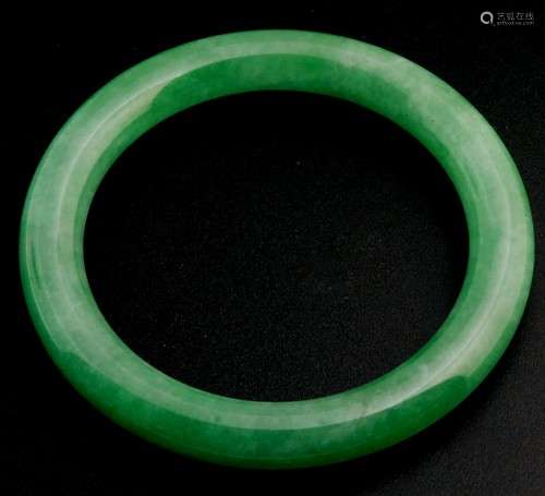 Chinese Green Jade Bangle